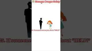 PART - 3 STRANGER DANGER  RULES FOR KIDS #shortsforkids #safetyrules #kids
