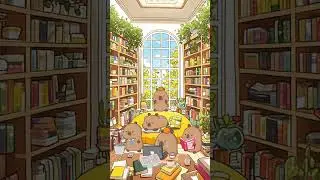 Capy group study #animated #animation #capybara #capyfun #anime #viral #kawaii #cute #study