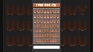 Can You Find The Odd Letter? #quiz #braintest #test #viral #shorts