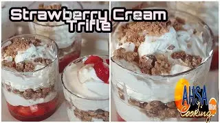 Strawberry Cream Trifle | Simple Lockdown Recipe-Ramadan 2020 | Trifle is my No 1