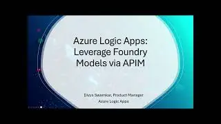 Use Foundry Models via APIM from Logic Apps Workflows