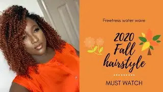 $20 Crochet braids, Freetress water wave Ombr&eacute; tt350 🍂Fall hairstyle🍁