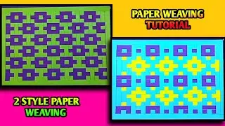 Colorful simple Paper Weaving Ideas | Step-by-Step Mat Paper Weaving Tutorial for All Ages