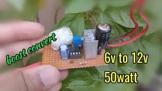 How to make 6v to 12v boost converter circuit used ne555ic