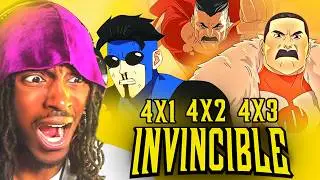 THRAGG IGNITES THE VILTRUMITE WAR!! | INVINCIBLE S4 EP1-3 REACTION | Invincible 4x1 4x2 4x3
