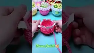 DIY Paper Cup basket 🧺 #arabic #youtubeshorts #diy #papercraft #5craft #diyideas #subhanallah