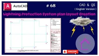 #Autocad 68 English Version | How to create Lightning Protection System plan layout to get approval