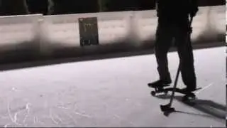 Snakeboarding with Blizice Blades at the Wrigley Field Ice Rink!