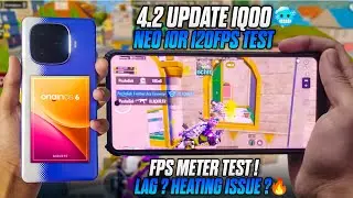 IQOO NEO 10R SMOOTH + 120 FPS💀 BGMI 4.2 UPDATE TEST | STABLE Or NOT?HEATING?🤔