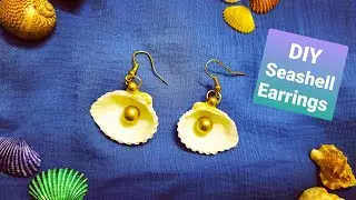 DIY Seashell Earrings / How To Make Pearl Seashell Earrings