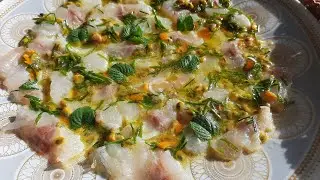 Fish appetizer. Very flavorful and simple.
