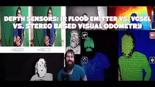 Depth Camera Central Volume 3: VCSEL-ToF vs. IR FLOOD EMITTER vs STEREO BASED VISUAL ODOMETRY
