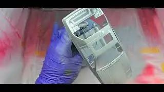 Dealing with the red menace, how to paint a model car molded in red plastic