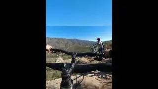 MTB with friends at biking park