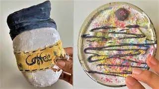 Plaster Clay Cracking e Slime ASMR Video #99