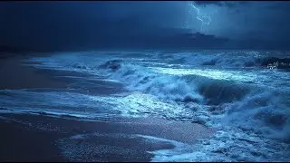 Fall Easily Asleep On The Beach - Regain Your Energy Overnight, Sleeping With Ocean Sounds of Waves