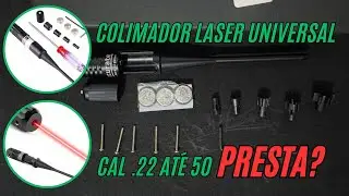 COLIMADOR LASER UNIVERSAL CAL . 22 ATÉ 50 - UNBOXING