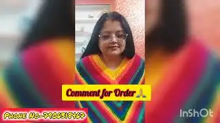 Multicolour Ponchu😍❤️#commentfororder#crochet#ponchu#subscribemychannel