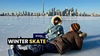 Toronto Freezes Over as Residents Skate on Centre Island Ponds