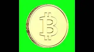 Rotating Bitcoin green screen and Black Screen VFX Effects Film Making Stuff Chroma Key Video