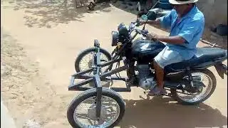 Moto com 3 rodas🚨.   Mais um projeto ganhando forma, moto com dois rodas na dianteira.