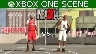 Chris Paul vs Cliff Paul - NBA 2K14 Celebrity Blacktop 1v1 - XBOX ONE