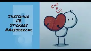 How To Draw Fb Stickers || Beginners