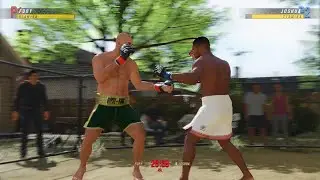 Tyson Fury vs Anthony Joshua Backyard Brawl UFC 4 Gameplay