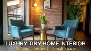 Premium Tiny Home Interior Design | Luxury Materials, Lighting & Smart Furniture Layouts