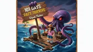 I survive days in raft roblox (without die) gameplay video 😱😨😎 #roblox #gaming @dipalithaker 