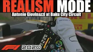 F1 2020 REALISM MODE - BAKU (100% RACE + TRACKIR + COCKPIT + NO HUD + NO ASSISTS)