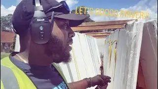 FLATBED DRIVER PICKING UP COUNTERTOPS!