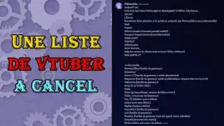 UN LISTE DE VTUBER FR A EVITER SURGIT
