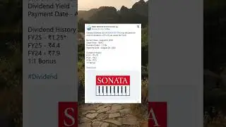 Sonata Software Ltd has declared an Interim Dividend for FY26. #BreakingNews #StockMarket