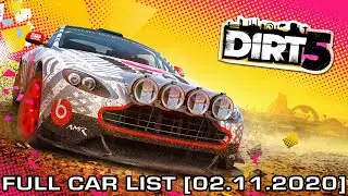 DiRT 5 - Full Car List [02.11.2020]