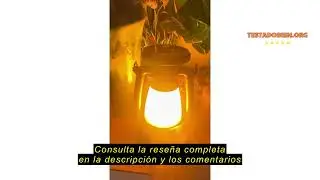 Rese&ntilde;a del iodoo Linterna de Camping Cl&aacute;sica Recargable Solar de 4000 mAh: Farol Camping Pilas Estil