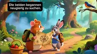 Hamster und Hase &ndash; Deutsche Gute-Nacht-Geschichte f&uuml;r Kinder | Bedtime Story mit Untertiteln