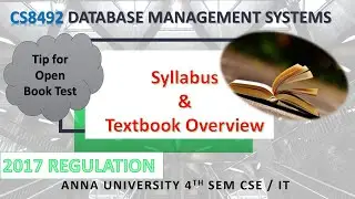 CS8492 DATABASE MANAGEMENT SYSTEMS |DBMS |Tips for open book test