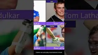 Father-son who play international cricket #lovecricket #cricketer #cricketfans