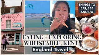 ENGLAND TRAVEL VLOG 🇬🇧 Things to do in Whitstable, oysters, hotel tour, beaches + London day trip