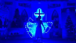 Christmas Dance with LED Wings Performance✨🪽|Wings of Light Dance💃| 💫Let the Celebration Begin 💫