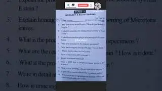 Dmlt question paper🧐 #pathology #questionpaper #dmlt #bscmlt #education #shortsvideo #subject