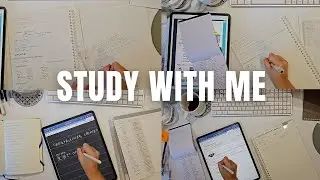 STUDY WITH ME｜Background noise, no music | ASMR | motivation | writing sound