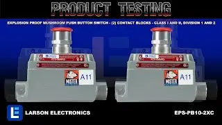 Explosion Proof Mushroom Push Button Switch - (2) Contact Blocks - Class I and II, Division 1 and 2