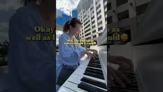 Playing my first piano (street one) in Washington DC - my new residence!