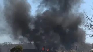 No HazMat situation despite massive fireball after train, 18-wheeler collide
