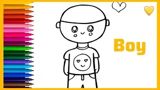 How To Draw A Little Boy | Boy Drawing | Drawing For Kids