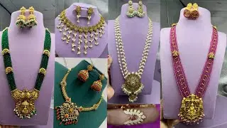 కొత్త గా వచ్చిన Beads హారాలు//Beads jewellery#jewellery