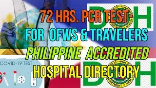 BALIK ABROAD -OFW & TRAVELERS -72 HOURS-PCR TEST  CENTERS