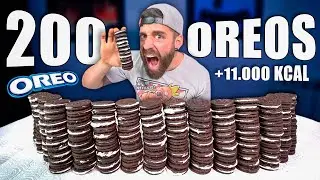 200 OREOS para UNA PERSONA en +30 MINUTOS (demasiada azúcar y galleta) *200 Oreo Challenge*